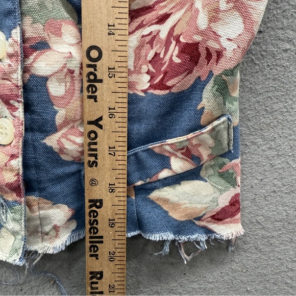 Vintage Karen Alexander 80’s Vest Floral Lace Up Back Casual Rare Preppy Size 12 - Picture 4 of 9